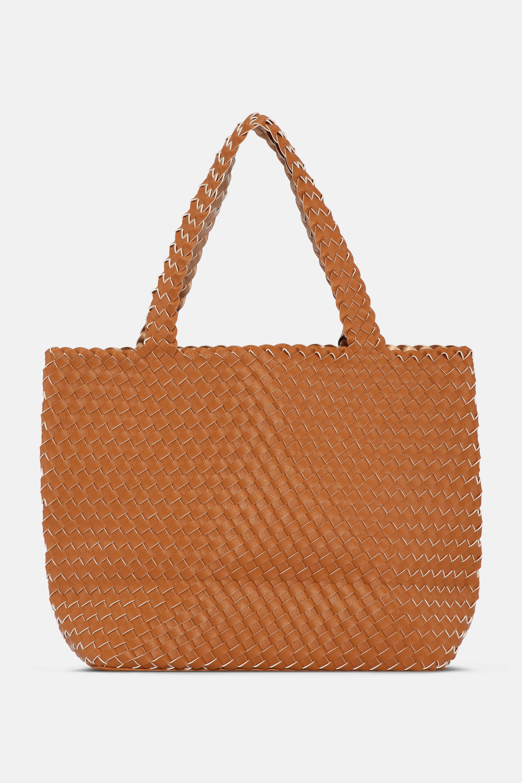 Tote Bag Flettet - Burnt Caramel Copper